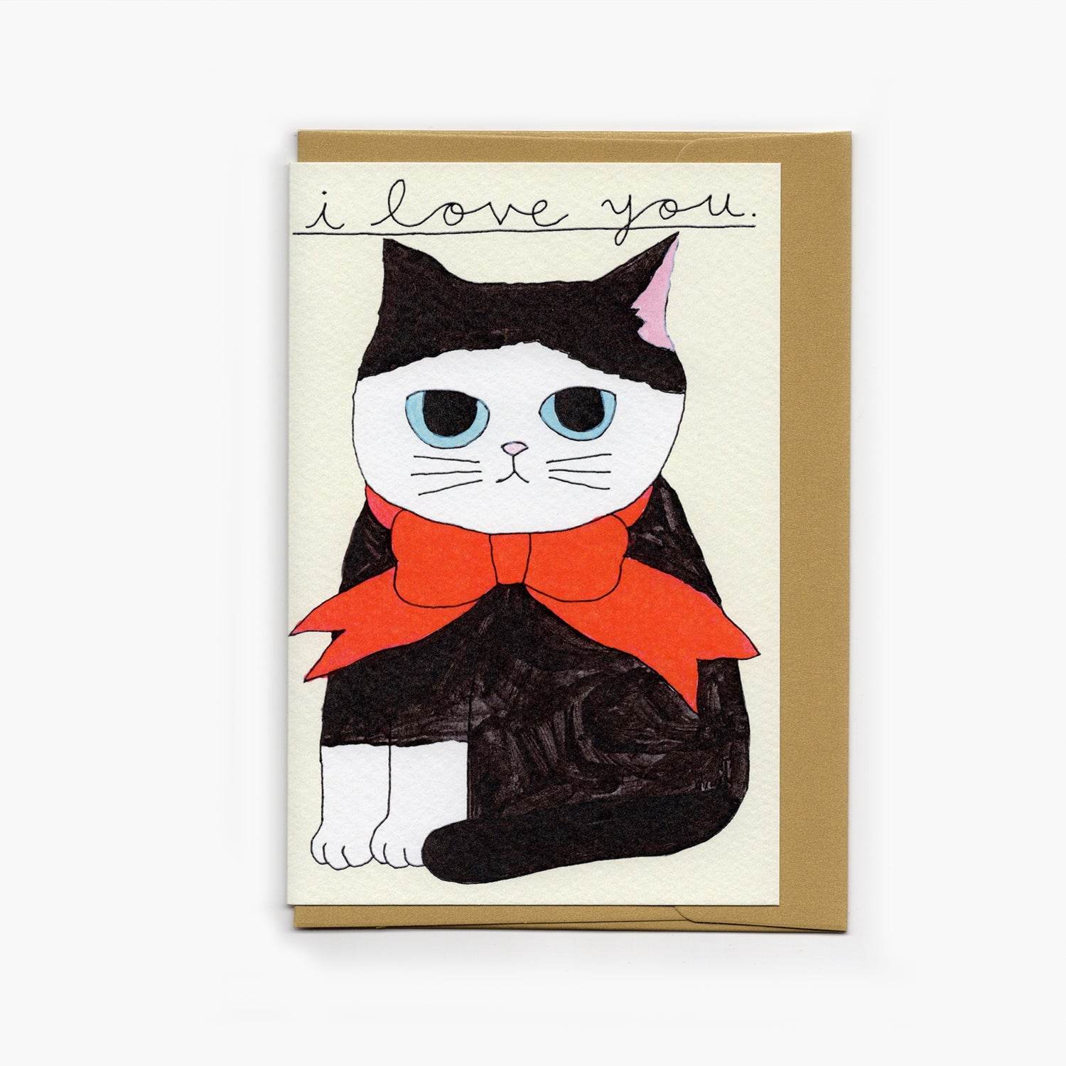 I love you cat card