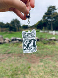 Cat and dog key ring