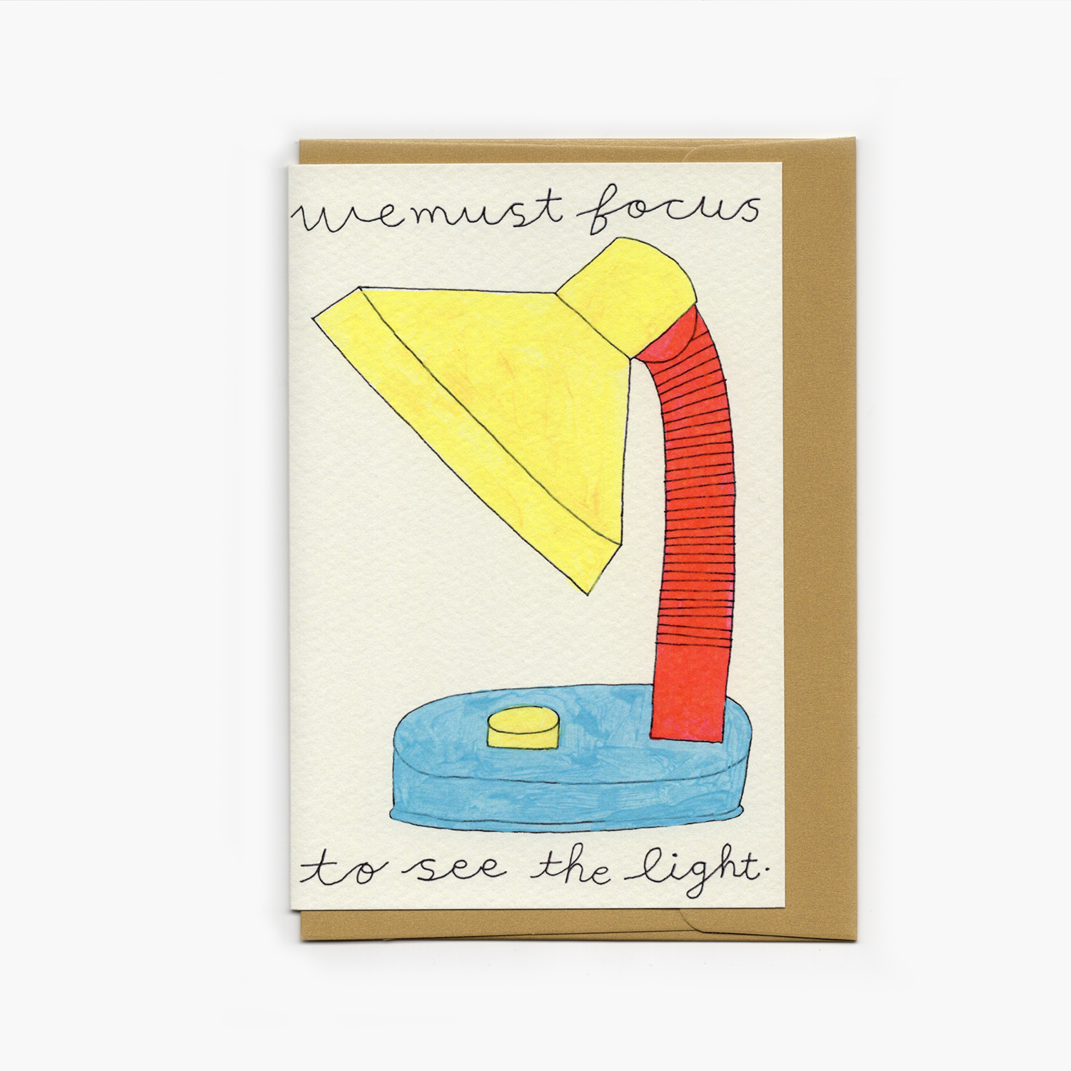 we must focus to see the light card