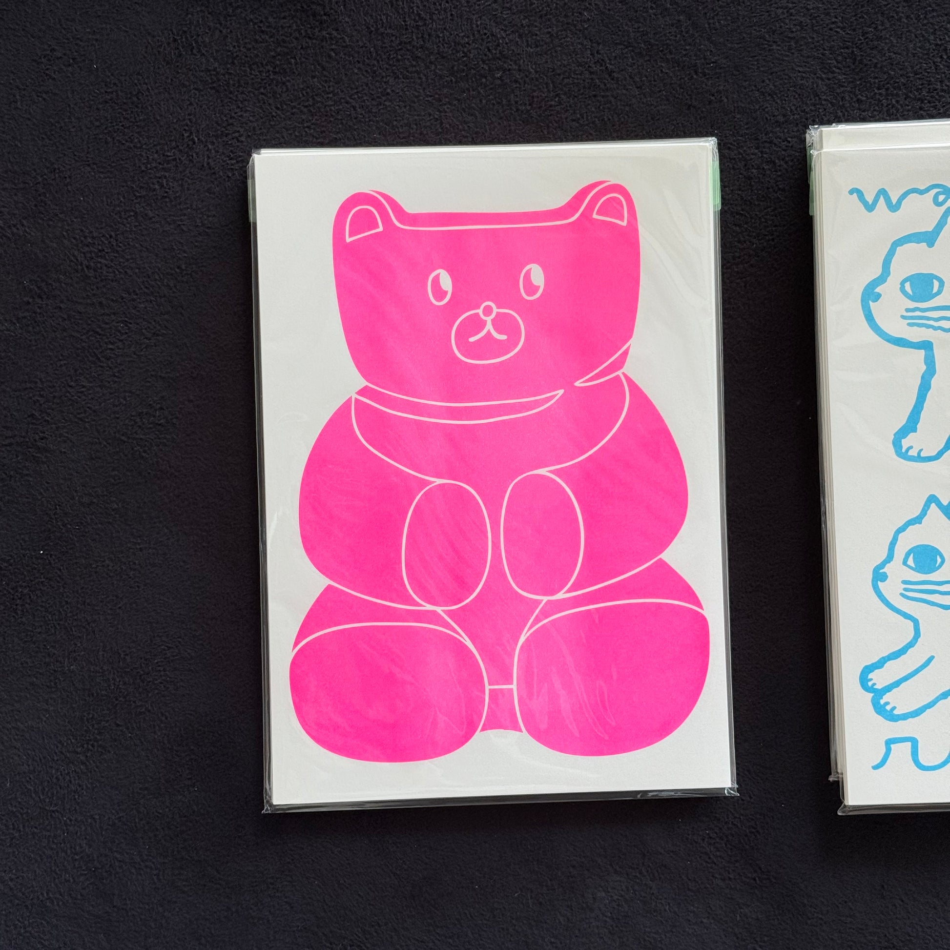 Jelly bear Riso Print
