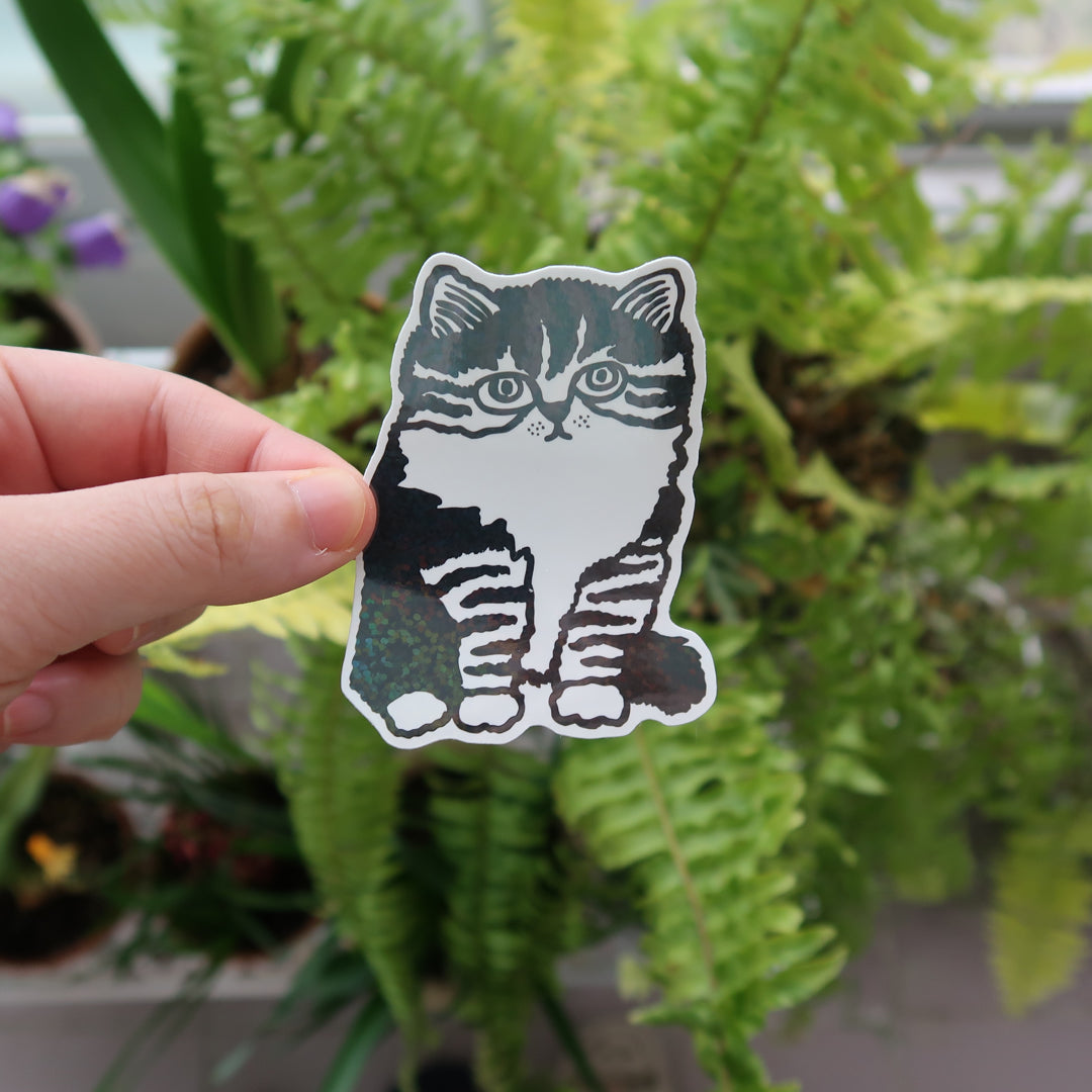 Cat drawings vinyl stickers