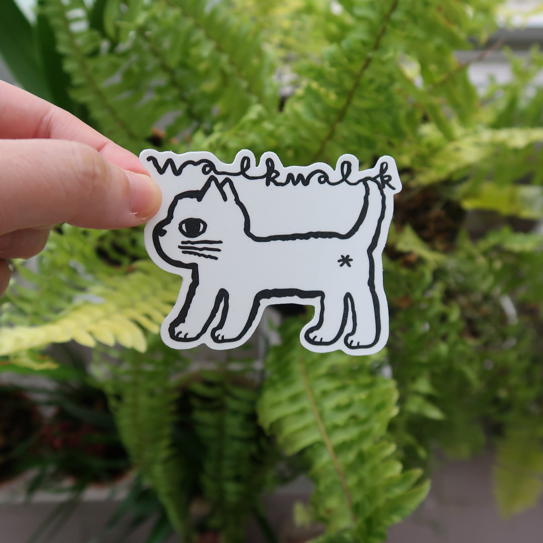 Cat drawings vinyl stickers