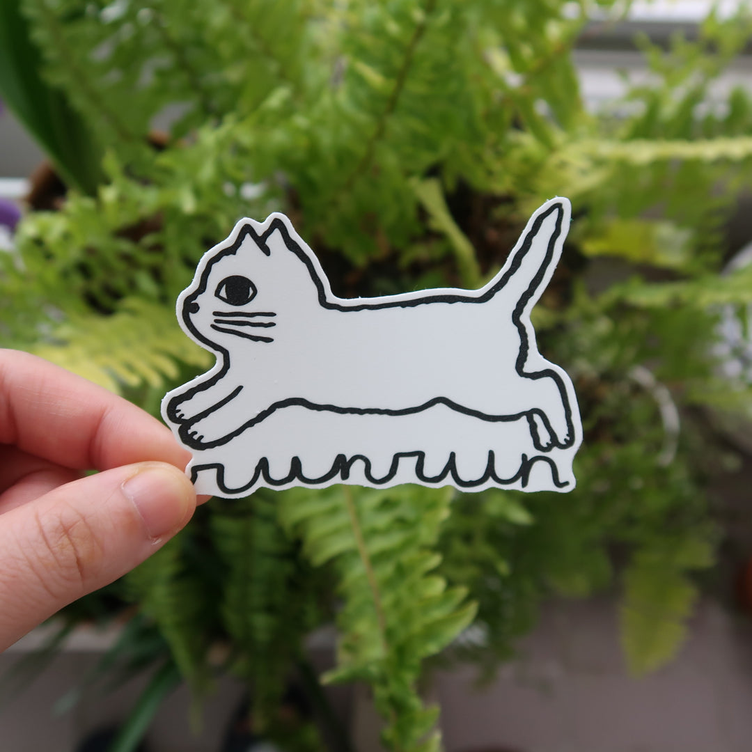 Cat drawings vinyl stickers