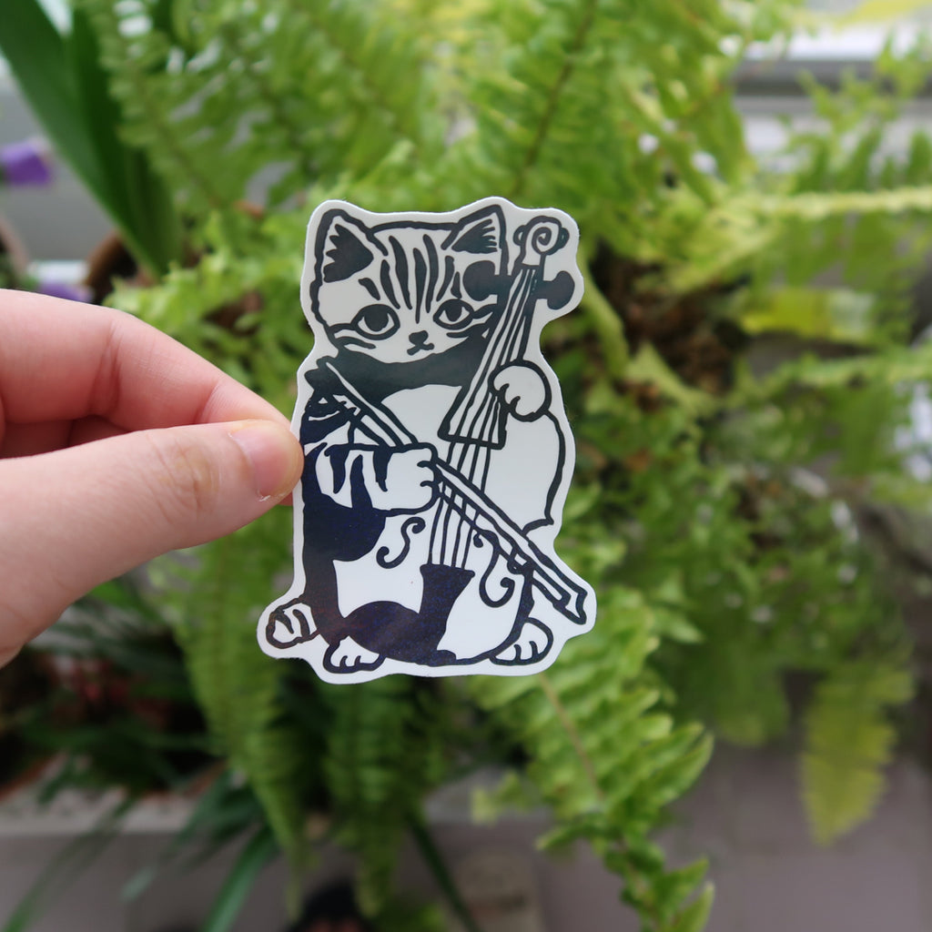 Cat drawings vinyl stickers