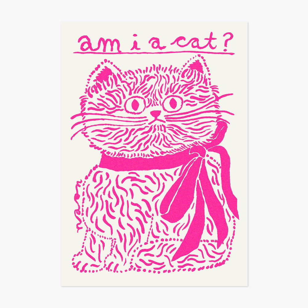 Am I a cat? Riso Print