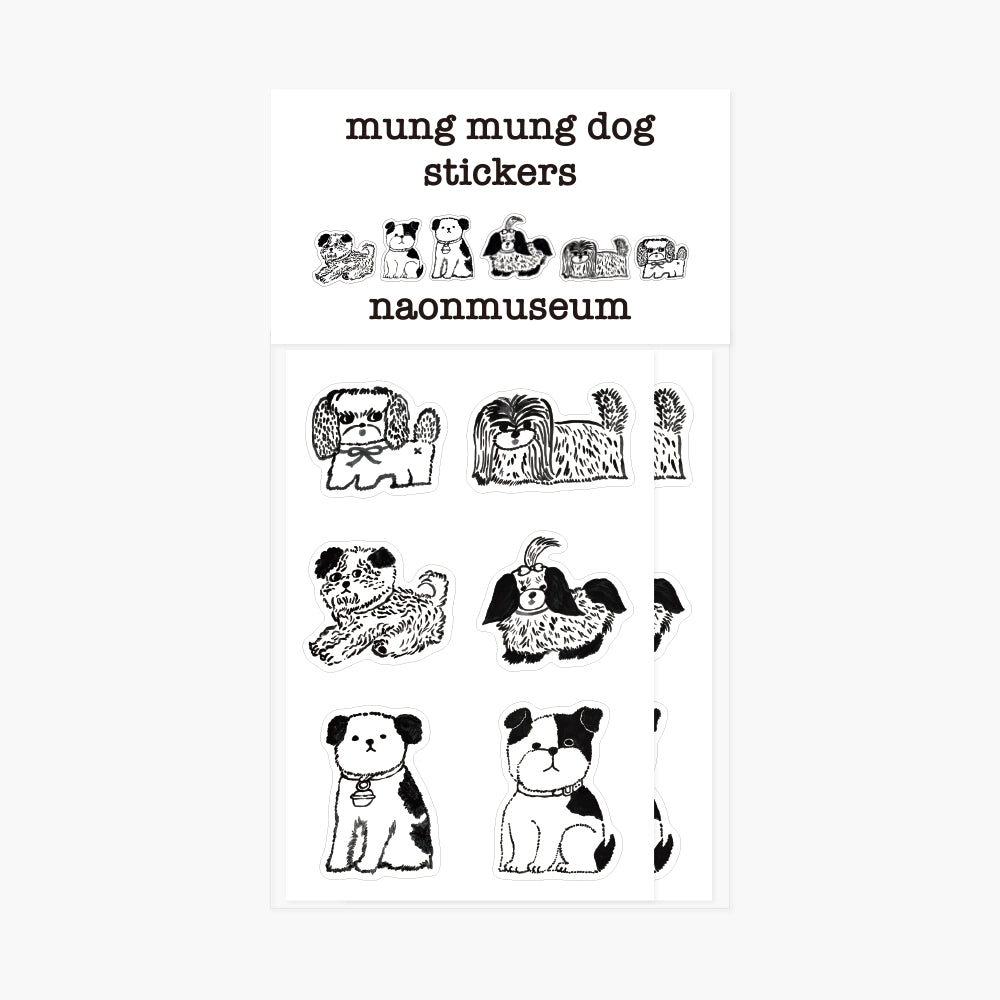 Mung Mung Dog Stickers Mini
