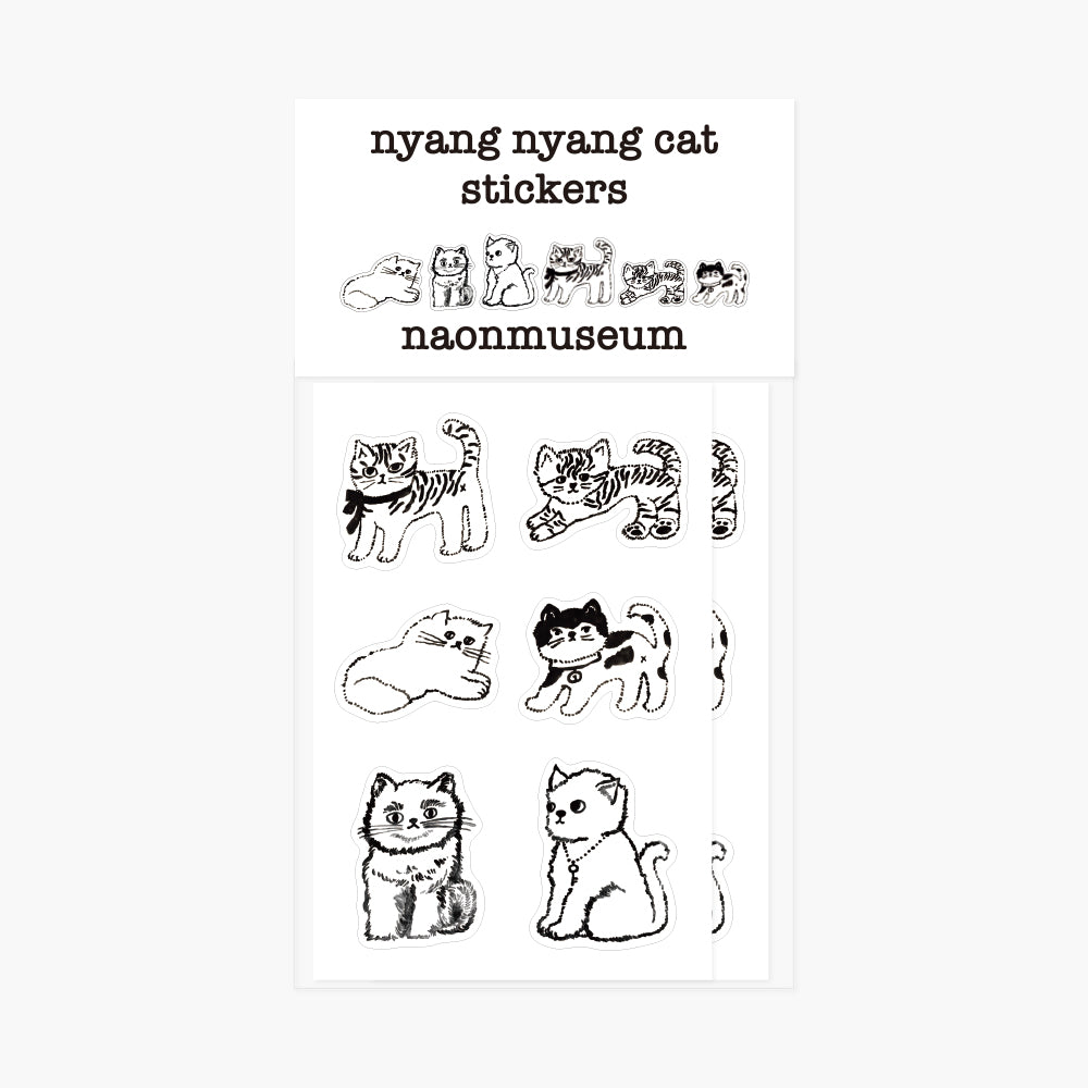 Nyang Nyang Cat Stickers Mini